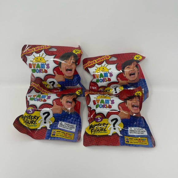 (lot of 4) Ryan's World Mystery Figure Random Blind Bags Series 3 NEW Unopened - Picture 4 of 6